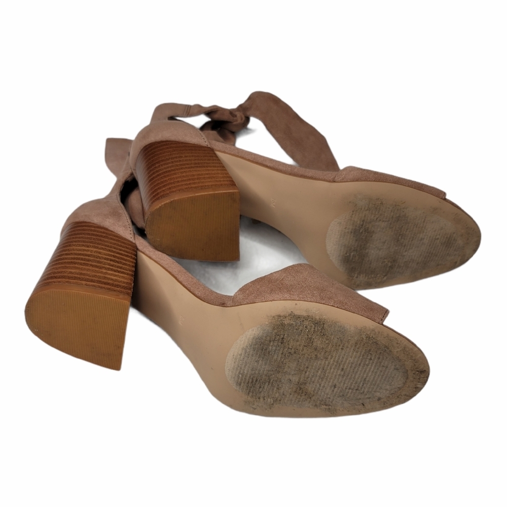 Design Lab Block Heel Ankle Strap Sandals Size 8 - image 5